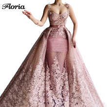 Vestidos De Noche rosas para mujer, vestido De noche para celebridades, Longue, Dubái, diseño árabe, baile De graduación, vestidos personalizados 2024 - compra barato