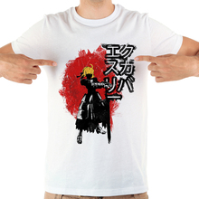 Camiseta de Fate Stay Night The Excalibur para hombre, camisa de anime con soporte, manga corta, informal, blanca, fresca, verano, 2019 2024 - compra barato