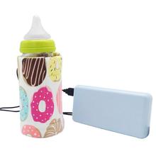 USB Charging Newborn Baby Bottle Warmer Portable Outdoor Infant Milk Feeding Bottle Heated Cover Baby Nursing Insulated Bag Care 2024 - buy cheap