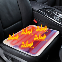 Capa aquecida para assento de carro, 44x44cm, 12v, almofada de assento aquecida, aquecedor de inverno, cobertura de assento para o inverno 2024 - compre barato