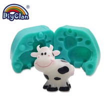 Cow Shape Silicone Mold For Candle Making Fondant Cake Epoxy Mold Cartoon Animal Clay Cement Chocolate GumPaste Decoration Tools 2024 - buy cheap