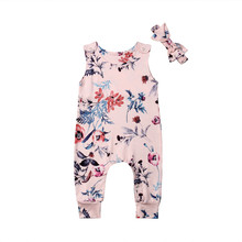 New Baby Girl Romper Summer Romper Newborn Infant Baby Girls Floral Pom Pom Romper Jumpsuit Sunsuit Outfits Clothes Set 6-24M 2024 - buy cheap