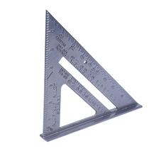 Régua triangular de metal, 7 polegadas, régua quadrada de 90 graus, ferramenta de medição para carpintaria e carpintaria 2024 - compre barato