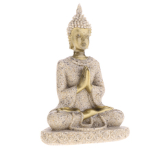 Estatua de Buda para meditación, escultura de piedra arenisca The Hue, figurita labrada a mano, artesanía, figuritas en miniatura 2024 - compra barato