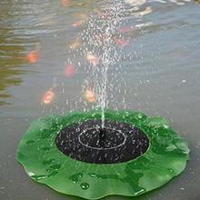 Солнечный фонтан, садовый фонтан, плавающий в форме листа лотоса, искусственный наружный фонтан для украшения сада, солнечный фонтан 2024 - купить недорого