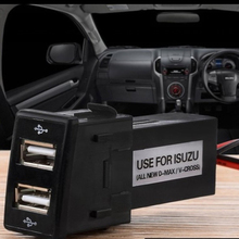 Para Isuzu ABS 12 V 2.1A Dual USB cargador de coche toma de salpicadero cargador de teléfono interfaz cargador de coche 2024 - compra barato