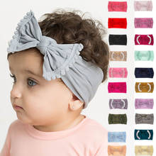 2019 New Brand Baby Hairband Soft Cotton Baby Girls Kid Toddler Bow Tassel Hairband Headband Turban Big Knot Head-Wrap 2024 - buy cheap