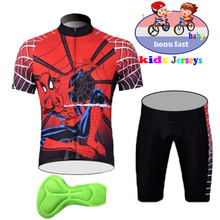 Conjunto infantil de verão para ciclismo, roupas para bicicleta, camisa de manga curta com shorts, conjuntos para crianças, meninos e meninas, trajes de bicicleta de estrada, novo, 2020 2024 - compre barato