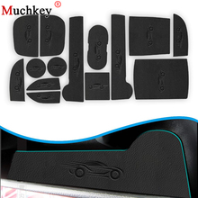 PU Leather Car Anti Slip Mat For Subaru Outback 2015 Non-Slip Covers Interior Door Mats Cup Pad Door Groove Mat 14 pcs 2024 - buy cheap