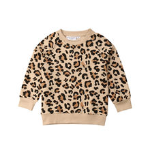 Camisola do bebê das crianças leopardo coelho impressão suéteres menina menino roupas chegada bonito da criança menina roupas primavera outono 1-7 t wear 2024 - compre barato