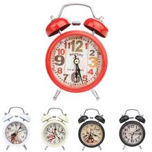 Mini Household Vintage Retro Alarm Clock Round Number Dual Bell Loud Desk Table Alarm Clock Office Night Light Home Decor 2024 - buy cheap