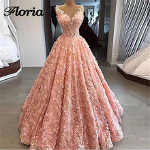 Vestido de baile de renda arábica, vestido de noite turco dubai floral formal, vestidos de baile, abendidir 2019 2024 - compre barato