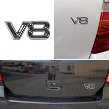 VODOOL 3D хромированный металлический V8 Шаблон Авто Наклейка багажника крышка багажника эмблема значок наклейка наклейки 2024 - купить недорого