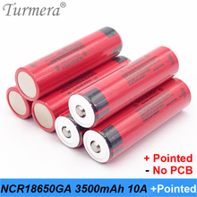 bike battery 18650 ncr18650ga 3500mah 10A flashlight 18650 battery bike with pointed for Turmera jun7 2024 - buy cheap