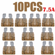 New Arrival For Auto Car Truck Boat 10pcs 7.5A Color Coded Standard Blade Assortment Fuses 2024 - buy cheap