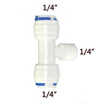 Manguera de Tubo macho de conexión rápida para acuario, accesorio de ósmosis inversa, tipo T, 1/4 ", 1/4", 1 ud. 2024 - compra barato