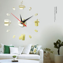 Горячие современные большие настенные часы 3D зеркальный стикер Уникальный большой номер часы DIY Декор 2024 - купить недорого