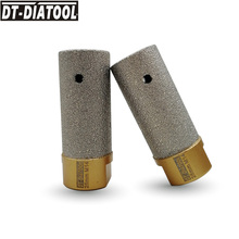 DT-DIATOOL 2 pces/pk diâmetro 25mm alta qualidade vácuo soldadas diamante dedo bits de moagem com rosca m14 para mármore telha granito 2024 - compre barato
