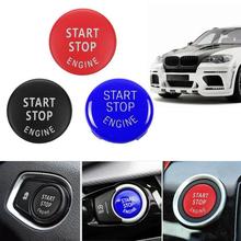 Новая кнопка запуска двигателя автомобиля, замена крышки выключателя, аксессуар для украшения ключа для BMW X1 X5 E70 X6 E71 Z4 E89 35 серии E90 E91 E60 2024 - купить недорого