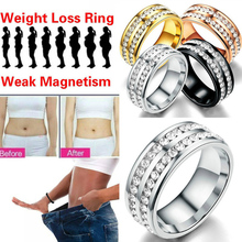 Healthcare Weight Loss Fat Burning Slimming Magnetic Ring Fully-Jewelled Health Care Finger Ring Slimming Product 2024 - buy cheap