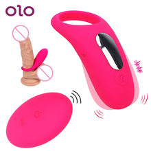 OLO Vibrating Cock Ring Penis Ring Clit Stimulator Delay Ejaculation Clitoris Stimulator 9 Speed Sex Toys for Men Couple 2024 - buy cheap