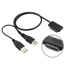 Usb2.0 To 6+7 13Pin Slimline Slim Sata Cable With External Usb2.0 Power Supply For Laptop Cd-Rom Dvd-Rom Odd Adapter Converter 2024 - buy cheap