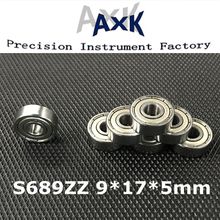 2021 New Arrival Real Free Shipping 10pcs S689zz S689 Zz 9x17x5mm Metal Shields Bearings 440c Stainless Steel S618/9z 2024 - buy cheap