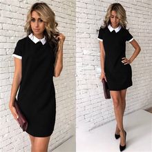 Women Summer Casual Short Sleeve Dresses Party Bodycon Short Mini Dress Casual Highstreet Solid Sweet Straight Soft Dresses 2024 - buy cheap