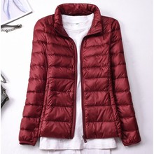 Winter Women Stand Collar 90% White Duck Down Jacket Female Ultra Light Down Jackets Slim Long Sleeve Parkas Candy Color Fashio 2024 - buy cheap