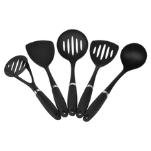 Juego de utensilios de cocina de nailon, herramientas de cocina para ollas, sartenes, cucharas, colador, 5 uds., novedad de 2021 2024 - compra barato