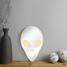 E.T. Science Galaxy Planet  Alien Wall Mirror Wooden Acrylic Hanging Mirror Unique Wall Art Decorative Mirror For Room 2024 - buy cheap
