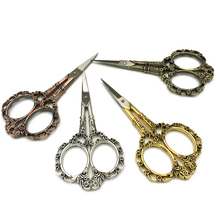 1pc European Vintage Stainless Steel Sewing Shears Floral Scissors Craft Tools 2024 - buy cheap