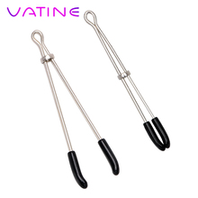 VATINE Nipple Clamps Breast Clips Erotic Toys Stainless Steel Sex Toys for Couple Metal Nipple Stimulator Papilla Adult Products 2024 - buy cheap