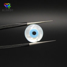 Good Quality Natural Mother Of Pearl Shell Round Shape Evil Eye Stone With A Hole 10mm MOP Shell Beads For DIY Jewelry 2024 - buy cheap