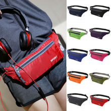 2019 Fashion Unisex Solid Sports Running Bum Bag Fanny Pack Travel Waist Bags Phone Zip Belt Pouch Wallet 2024 - buy cheap