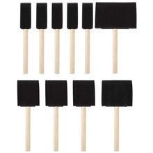 Foam Brush Painting Sponge Tool with Hardwood Handles Pack of 10 2024 - buy cheap