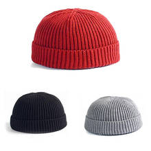 2019 Harajuku Knitted Wool Hat Solid Wool Knitted Beanie Skull Cap Winter Men Women Soft Thick Warm Elastic Hats Unisex Skullies 2024 - buy cheap