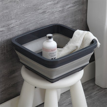 Gray Portable Basins Washbasin Basin Bucket Bowl Sink Bathroom kitchen Water bucket  folding basin camping car accessoire 2024 - buy cheap