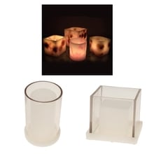 2 шт. квадратный и цилиндрический пустой кубик, формы для изготовления свечей ручной работы, ароматерапия, Ароматизированная свеча, высушенные цветы, инструменты 2024 - купить недорого