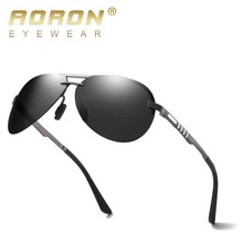 AORON New Aluminum Brand New Polarized Sunglasses Men Fashion Sun Glasses Travel Driving Male Eyewear Oculos 2024 - buy cheap