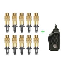 Adjustable Copper Spray Nozzle Garden Patio Water Mister Air Misting Cooling System Sprinkler Micro Irrigation Pack Of 10(Copp 2024 - buy cheap