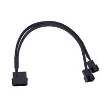 4pin IDE Molex to 2-Port 3Pin/4Pin Cooler Cooling Fan Splitter Power Cable 2024 - buy cheap