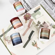 5PCS/lot 10mm*5m Foil DIY Decoration Washi Tape Scrapbooking Masking Tape Stickers Scrapbooking Washitape Washy Tape 024043 2024 - buy cheap