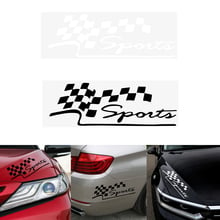 Racing Sports Flag Sticker Reflective Vinyl Car-Styling Funny Auto Decals Motorcycle Car Decal Creative Car Stickers 2024 - buy cheap