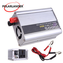 Inversor de corriente continua para coche, convertidor de voltaje portátil de 500W, cc 12V a CA 220V, adaptador USB, cargador de coche 2024 - compra barato