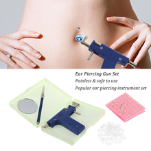 Safety Ear Piercing Gun Set Nose Navel Body Piercing Gun Kit Set With 98pcs Earring Studs Ear Piercer Unit Tool Ear Care 2024 - buy cheap