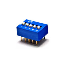Comutador dip 100 de 5 p e 2 fileiras, comutador dip de 5 posições, 10 pinos de 2.54mm, cor azul 2024 - compre barato