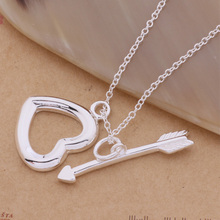 An318 Hot 925 Sterling Silver Necklace 925 Silver Fashion Jewelry Pendant Arrow And Heart-shaped /goeapfla Asqajjxa 2024 - buy cheap