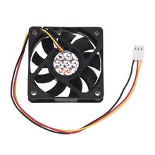 DC 12V 0.2A Black Plastic 3 Pin Connector PC Computer Case Cooling Fan 60x60mm 2024 - buy cheap