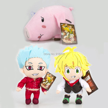 3 Styles Hot The Seven Deadly Sins Meliodas Ban Hawk 20CM Plush Doll Toy Retail 2024 - buy cheap